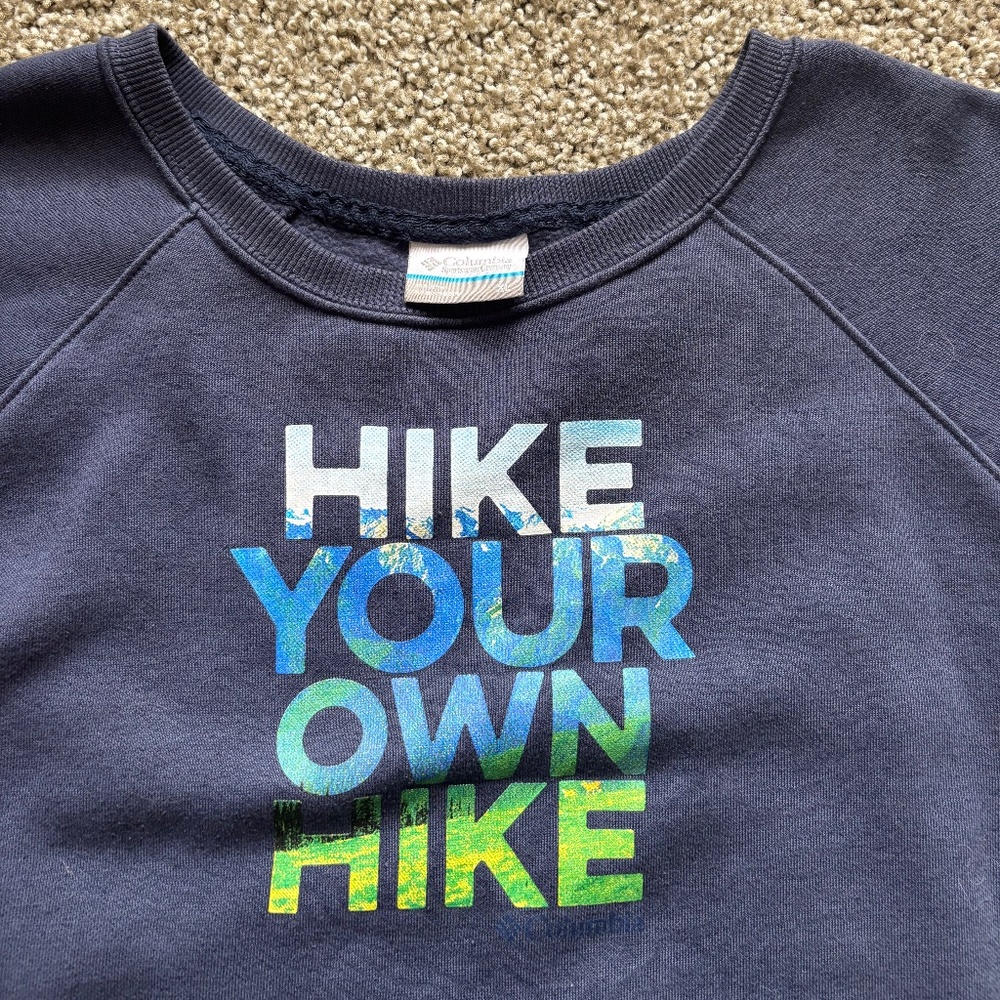 Columbia “Hike Your Own Hike” Crewneck (XL)